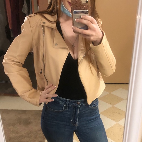 Forever 21 Jackets & Blazers - Forever 21 Tan Leather Jacket